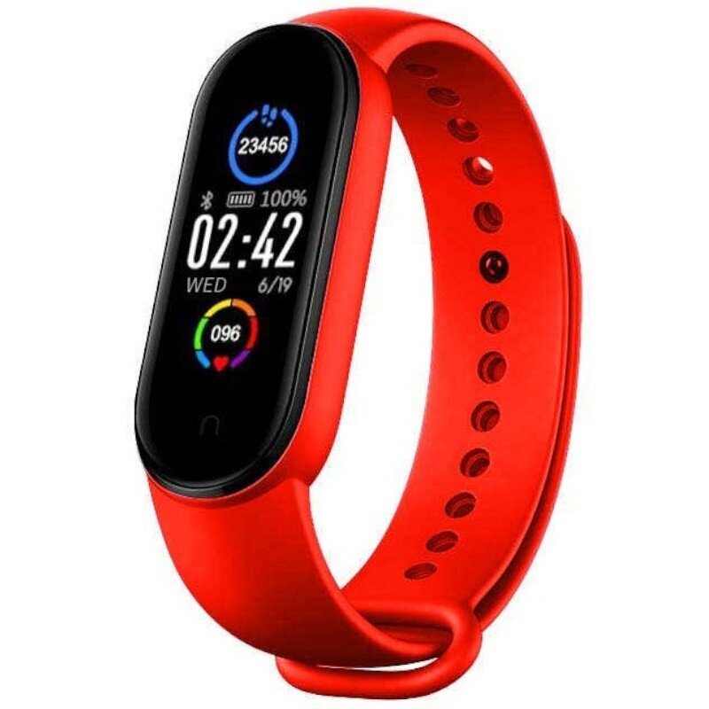 SKMEI M5-RD Red цена и информация | Išmaniosios apyrankės (fitness tracker) | pigu.lt