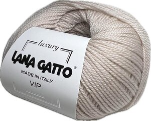 Пряжа Lana Gatto VIP, 10011, 50г цена и информация | Принадлежности для вязания | pigu.lt