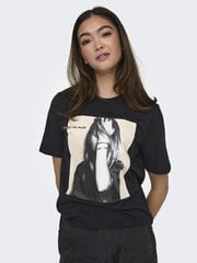 Женская футболка Only, черный цена и информация | Женские футболки | pigu.lt