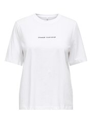 Marškinėliai moterims Only, balti kaina ir informacija | Marškinėliai moterims | pigu.lt