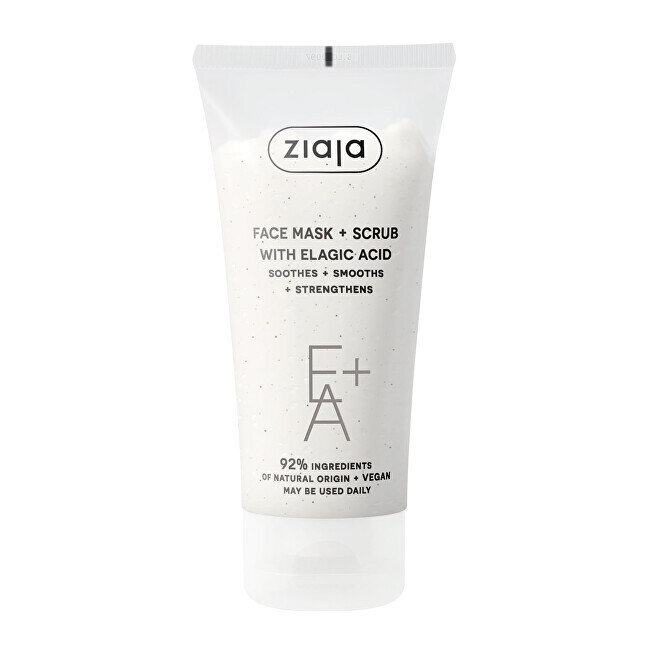 Šveičiamoji veido kaukė Ziaja Mask Facial Peeling with ellagic acid, 55 ml kaina ir informacija | Veido kaukės, paakių kaukės | pigu.lt