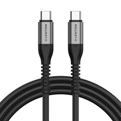 USB-C to USB-C cable Lention 60W, 2m (black) цена и информация | Кабели для телефонов | pigu.lt
