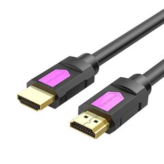 Lention HDMI 4K High-Speed to HDMI cable, 1.5m (black) цена и информация | Кабели и провода | pigu.lt