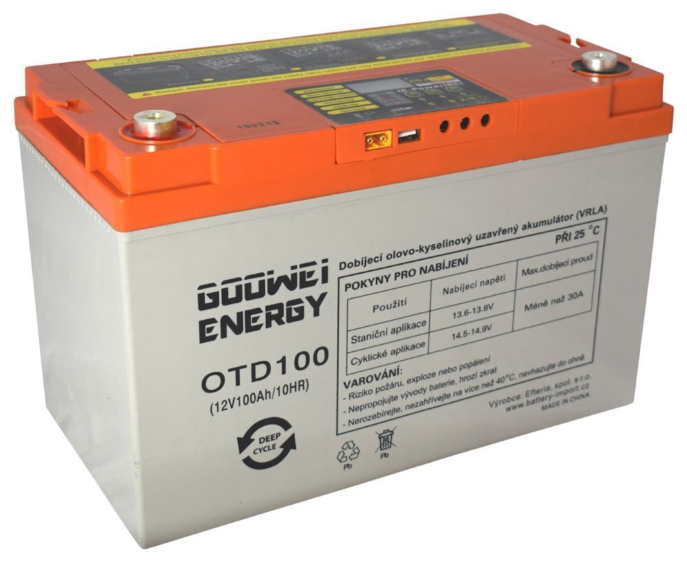 Akumuliatorius Goowei energy OTD100 100 Ah 12V kaina ir informacija | Akumuliatoriai | pigu.lt