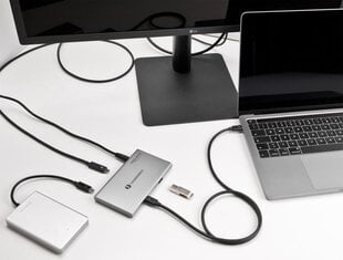 Delock Thunderbolt 4 Hub цена и информация | Адаптеры, USB-разветвители | pigu.lt