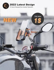 Держатель телефона для мотоцикла Grefay цена и информация | Держатели для телефонов | pigu.lt