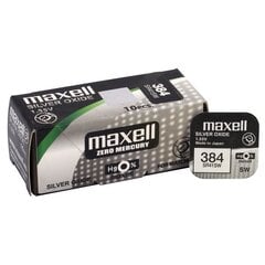 Maxell 384 (SR41SW, 392) baterijos 10 vnt. kaina ir informacija | Elementai | pigu.lt