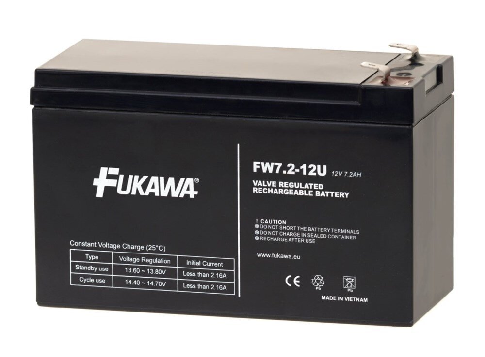 Akumuliatorius Fukawa FW 7,2-12 F2U 7,2 ah 12V kaina ir informacija | Akumuliatoriai | pigu.lt
