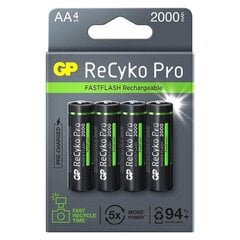 Įkraunama baterija, AA 2100mAh, 4 vnt. pakuotė цена и информация | Батарейки | pigu.lt