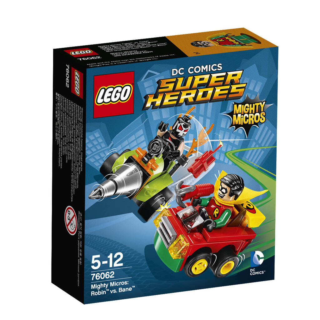 76062 LEGO® SUPER HEROES Galingieji mažyliai: Robinas prieš Beiną kaina ir informacija | Konstruktoriai ir kaladėlės | pigu.lt