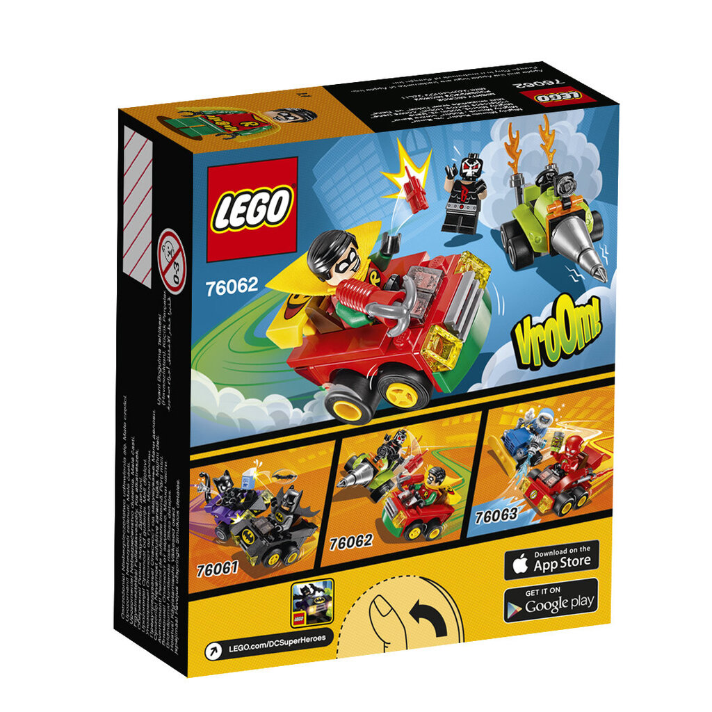 76062 LEGO® SUPER HEROES Galingieji mažyliai: Robinas prieš Beiną цена и информация | Konstruktoriai ir kaladėlės | pigu.lt