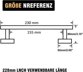 Rankšluosčių kabykla 23 cm kaina ir informacija | Vonios kambario aksesuarai | pigu.lt