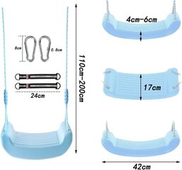 Пластиковые качели, 42см цена и информация | Садовые качели | pigu.lt