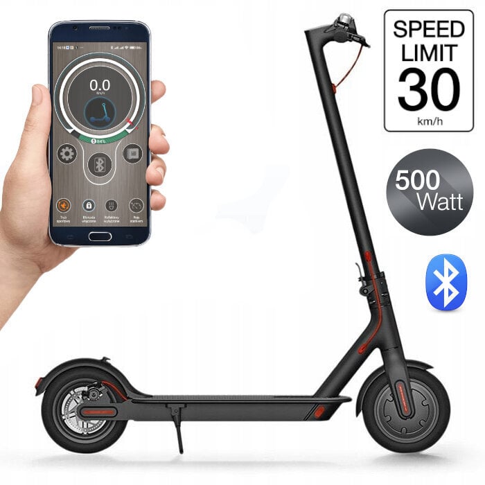 Elektrinis paspirtukas E-scooter M187, juodas цена и информация | Elektriniai paspirtukai | pigu.lt