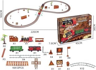 Набор детской железной дороги Mist Spraying Train цена и информация | Игрушки для мальчиков | pigu.lt