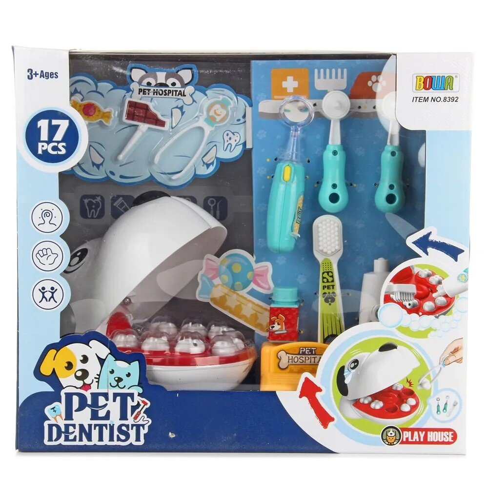 Odontologo žaidimų rinkinys Pet Clinic цена и информация | Žaislai berniukams | pigu.lt