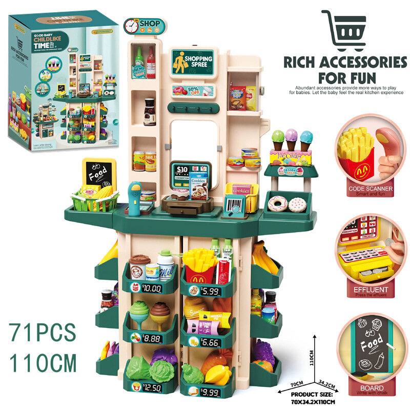 Vaikiškas rinkinys Supermarket kaina ir informacija | Žaislai mergaitėms | pigu.lt