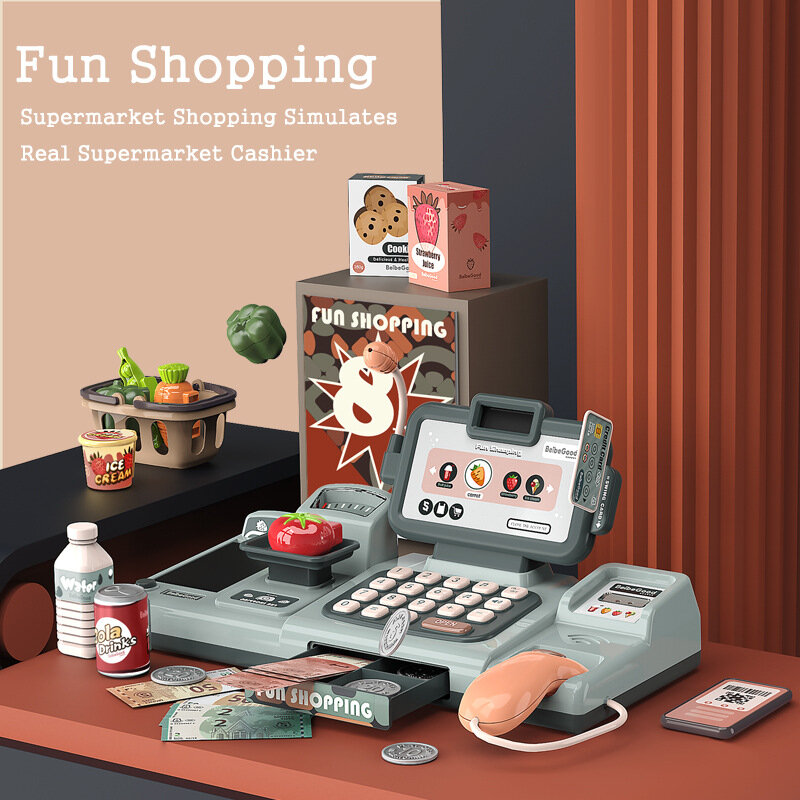 Vaikiška kasa Fun Shopping kaina ir informacija | Žaislai mergaitėms | pigu.lt