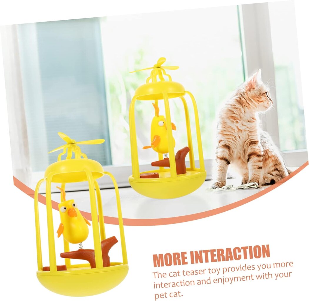 Elektroninis interaktyvus žaislas katėms Bird Cage цена и информация | Žaislai katėms | pigu.lt