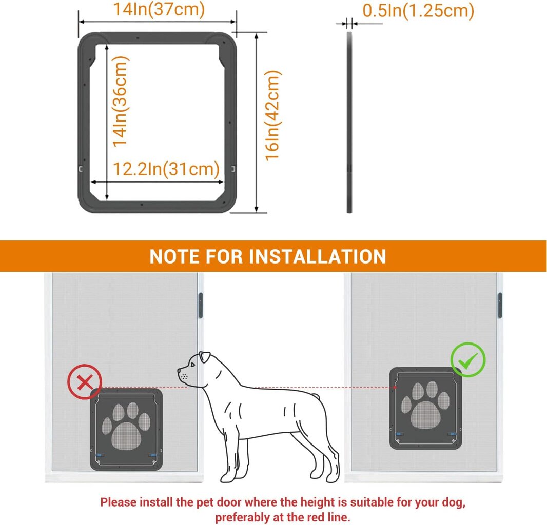 Įėjimo durys naminiams gyvūnams цена и информация | Dresūros priemonės šunims | pigu.lt