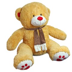 Плюшевый медведь "Рудольф" 135 см, оранжевый цена и информация | Мягкие игрушки | pigu.lt