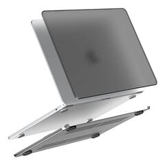 Matowe etui ochronne Lention do MacBook Air 13.6" (czarny) kaina ir informacija | Moteriškos rankinės | pigu.lt