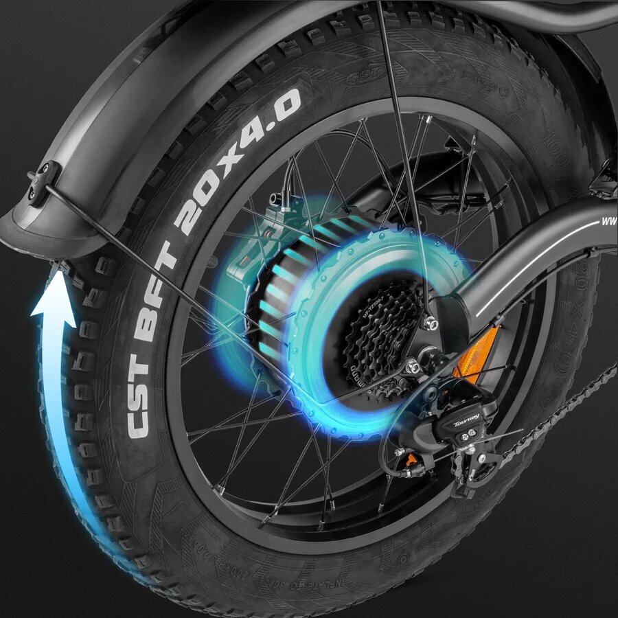 Elektrinis dviratis Fafrees F20 X- Max 20", juodas kaina ir informacija | Elektriniai dviračiai | pigu.lt
