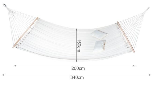 Sodo hamakas, baltas kaina ir informacija | Hamakai | pigu.lt