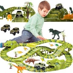 Dino parko lenktynių trasa StoreXO, 240 d. kaina ir informacija | Lavinamieji žaislai | pigu.lt