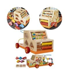 Деревянная развивающая игрушка - машинка цена и информация | Развивающие игрушки | pigu.lt