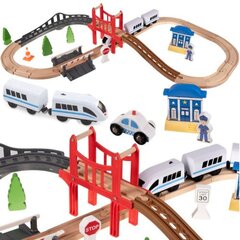 Medinis geležinkelis su bėgiais kaina ir informacija | Žaislai berniukams | pigu.lt