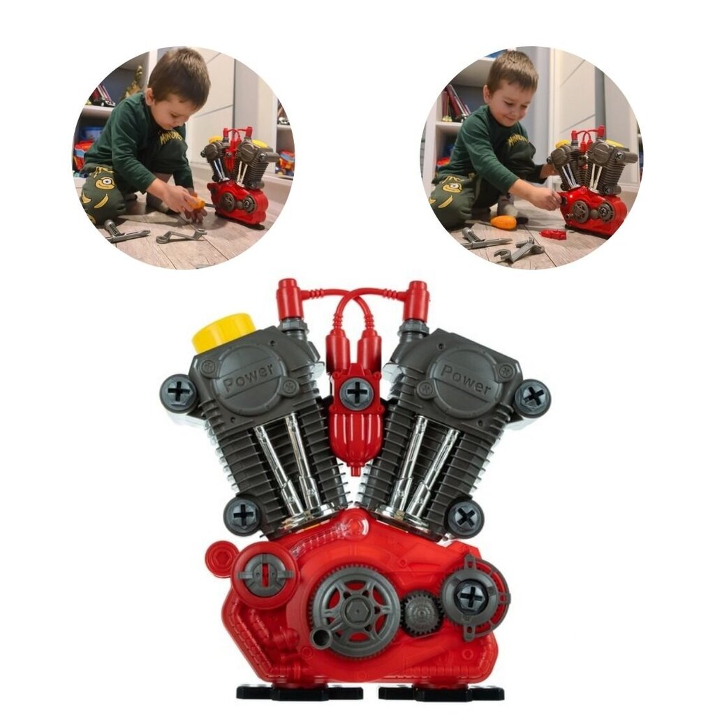 Žaislinis variklis su įrankiais StoreXO kaina ir informacija | Lavinamieji žaislai | pigu.lt