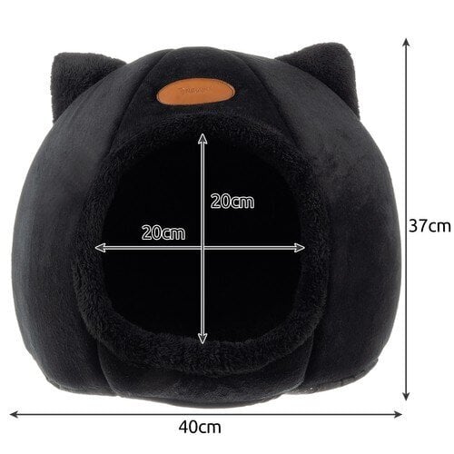 Minkštas katės guolis StoreXO, juodas цена и информация | Draskyklės | pigu.lt