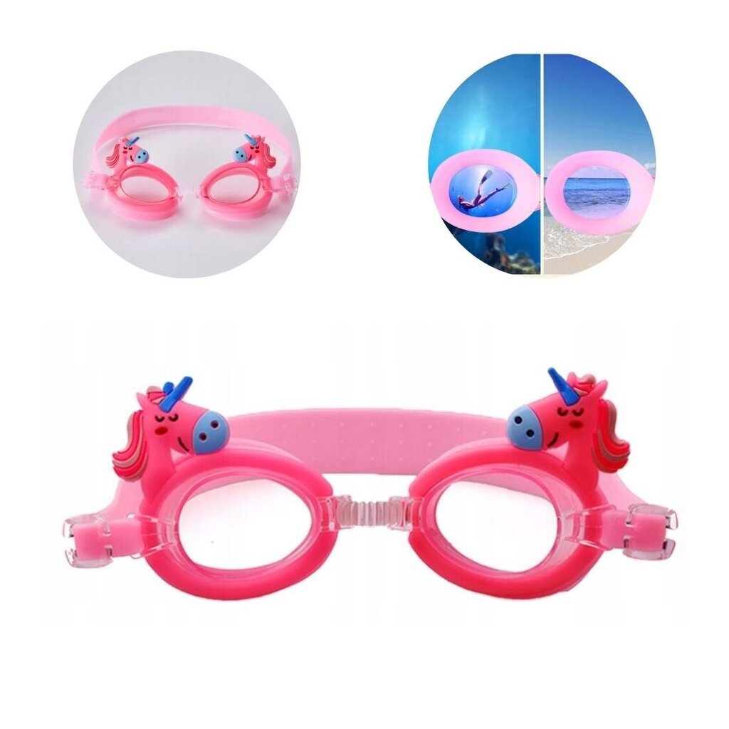 Plaukimo akiniai StoreXO, rožiniai kaina ir informacija | Plaukimo akiniai | pigu.lt