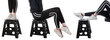 Sulankstoma kėdė StoreXO, juoda kaina ir informacija | Lauko kėdės, foteliai, pufai | pigu.lt