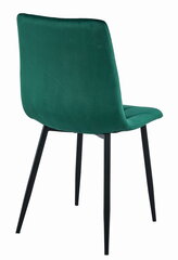 2-ių kėdžių komplektas, žalias/juodas kaina ir informacija | Virtuvės ir valgomojo kėdės | pigu.lt