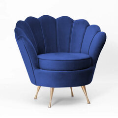 Fotelis Intromit Glamour, mėlynas kaina ir informacija | Svetainės foteliai | pigu.lt