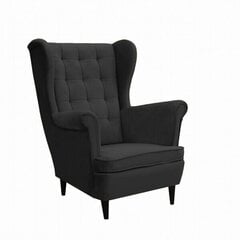 Fotelis Intromit, juodas kaina ir informacija | Svetainės foteliai | pigu.lt