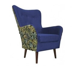 Fotelis Intromit Jungle, mėlynas цена и информация | Кресла в гостиную | pigu.lt