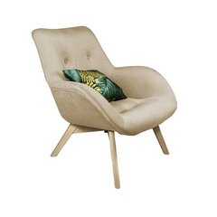 Fotelis Intromit Mos, smėlio spalvos цена и информация | Кресла в гостиную | pigu.lt