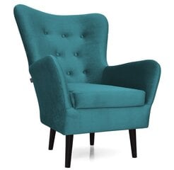 Fotelis Intromit, mėlynas kaina ir informacija | Svetainės foteliai | pigu.lt