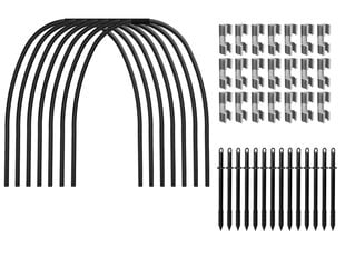 Комплект дуг для парника, 60-90 см, 7 штук цена и информация | Теплицы | pigu.lt