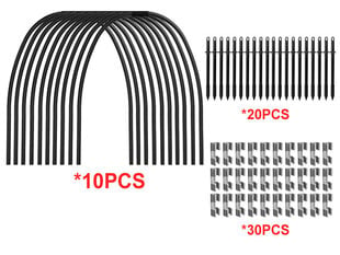 Комплект дуг для парника 60-90 см (10 штук) цена и информация | Теплицы | pigu.lt