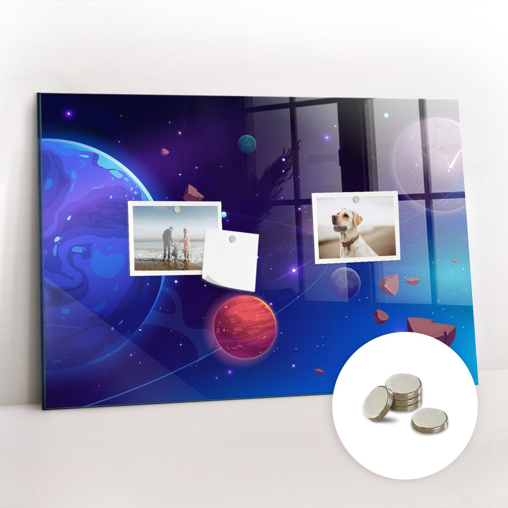 Magnetinė lenta Planetos Galaktika, 60x40 cm kaina ir informacija | Kanceliarinės prekės | pigu.lt