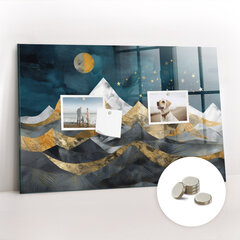 Magnetinė lenta Kalnai Naktį, 60x40 cm kaina ir informacija | Kanceliarinės prekės | pigu.lt