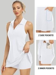Sportinė suknelė moterims Desol, balta kaina ir informacija | Sportinė apranga moterims | pigu.lt