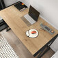 Stalas Asir, 114x60x75 cm, juodas/smėlio spalvos kaina ir informacija | Kompiuteriniai, rašomieji stalai | pigu.lt