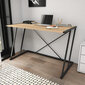 Stalas Asir, 114x60x75 cm, juodas/smėlio spalvos kaina ir informacija | Kompiuteriniai, rašomieji stalai | pigu.lt