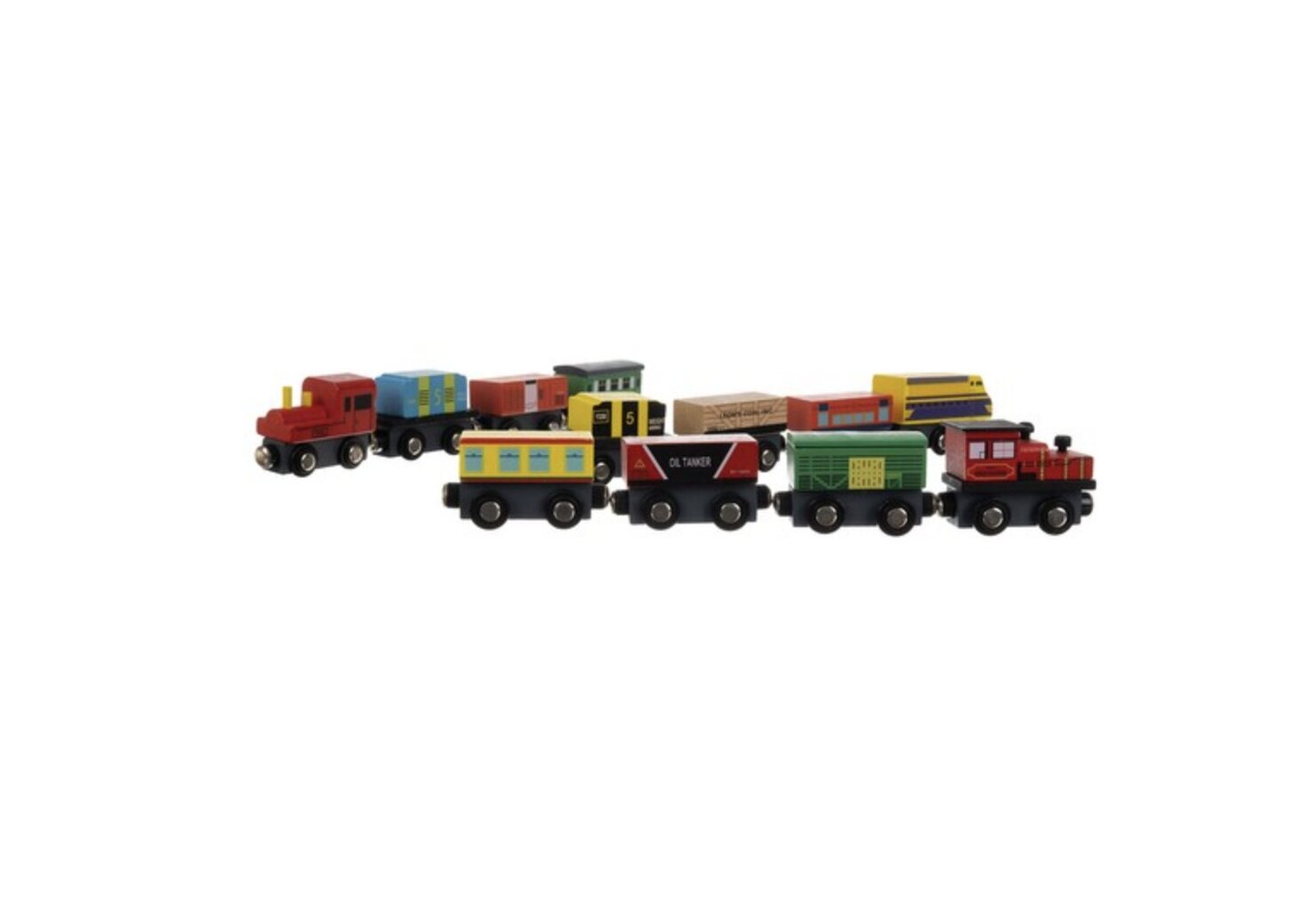 Medinis geležinkelis su magnetiniais traukinukais Kruzzel, 12 d. kaina ir informacija | Žaislai berniukams | pigu.lt