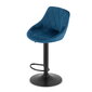 2-ių kėdžių komplektas, mėlynas/juodas цена и информация | Virtuvės ir valgomojo kėdės | pigu.lt